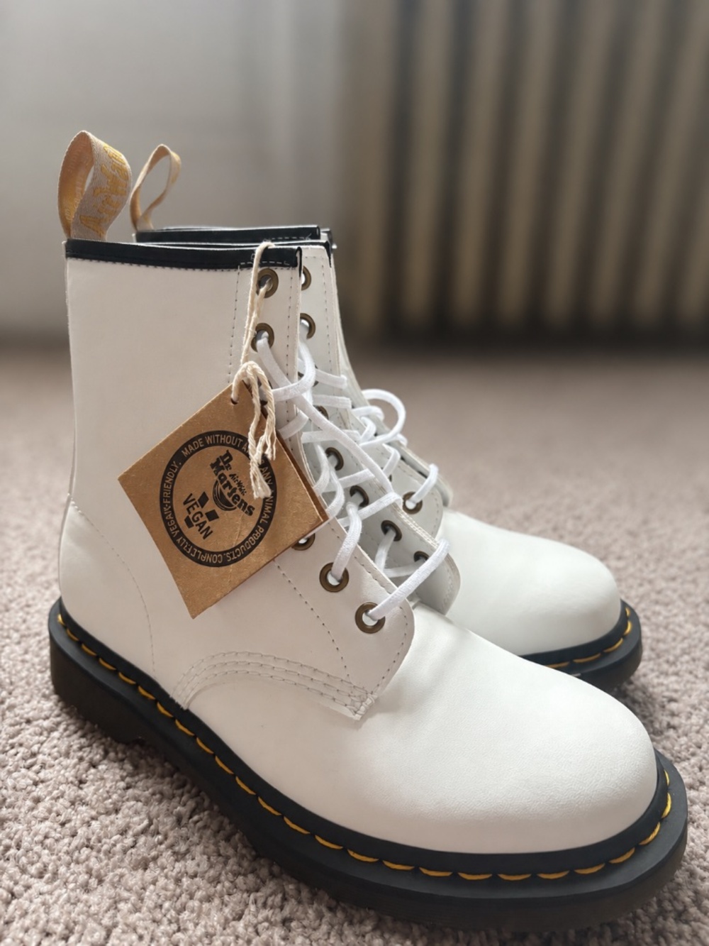 Doc Marten Vegan White Boots